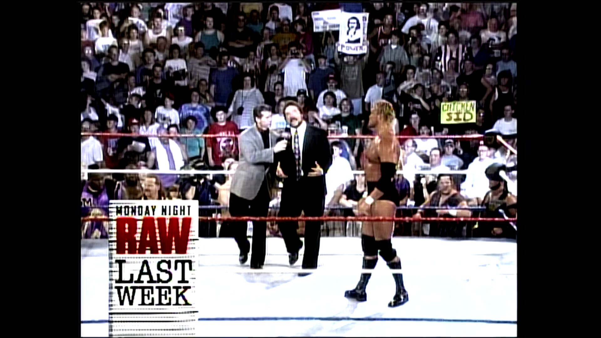 A frame from WWE Raw (July 17, 1995) at 6:42.