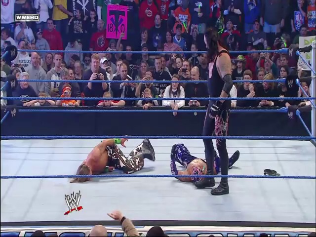 A frame from WWE SmackDown (January 29, 2010) at 1:24:07.
