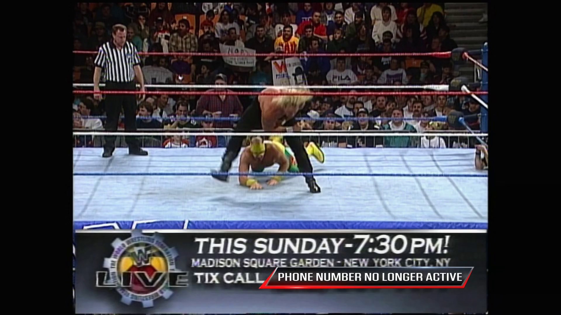 A frame from WWE Raw (March 10, 1997) at 1:08:39.